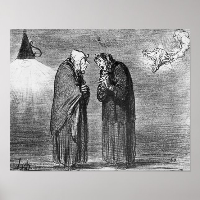 Póster El cometa, mamáes pauv' madame Chaffarou (Frente)