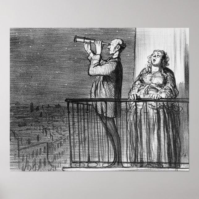 Póster El cometa, Parisiens incredules (Frente)