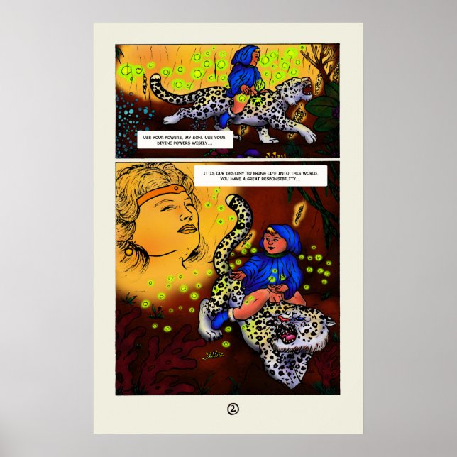 Póster El cómic de la Princesa de la Luz (Frente)