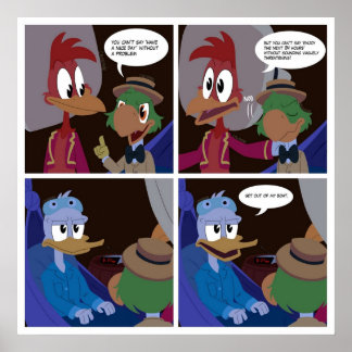 Póster El cómic de los tres caballeros