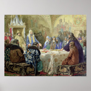 Póster El comienzo de la disidencia de la iglesia en Rusi