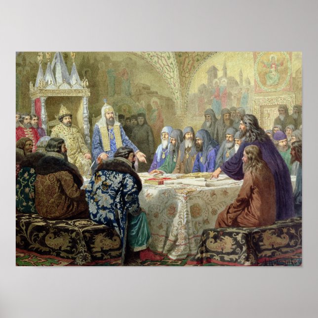 Póster El comienzo de la disidencia de la iglesia en Rusi (Frente)