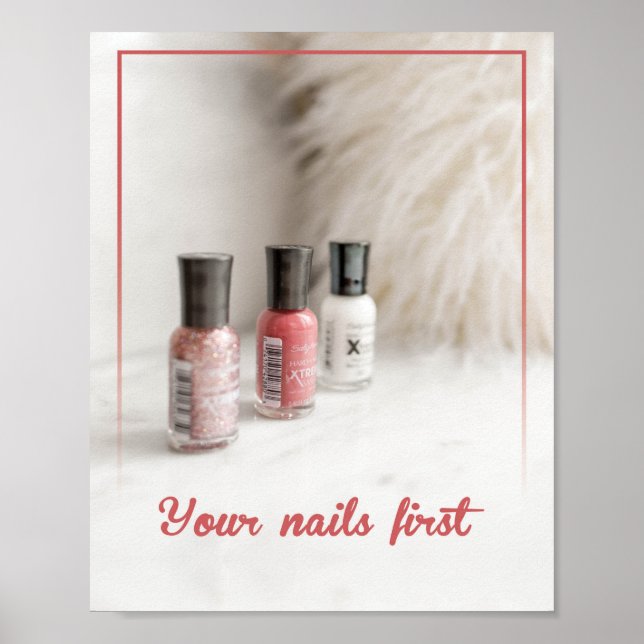 Póster El comienzo de tu belleza empieza desde tu clavo (Frente)