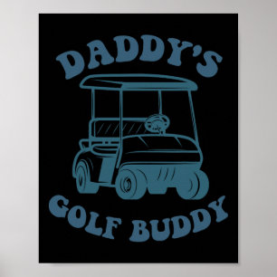 Póster El compañero de golf de papá golfista papá hombres