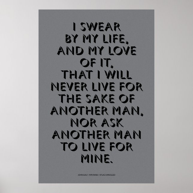 Póster El compromiso de John Galt (Frente)