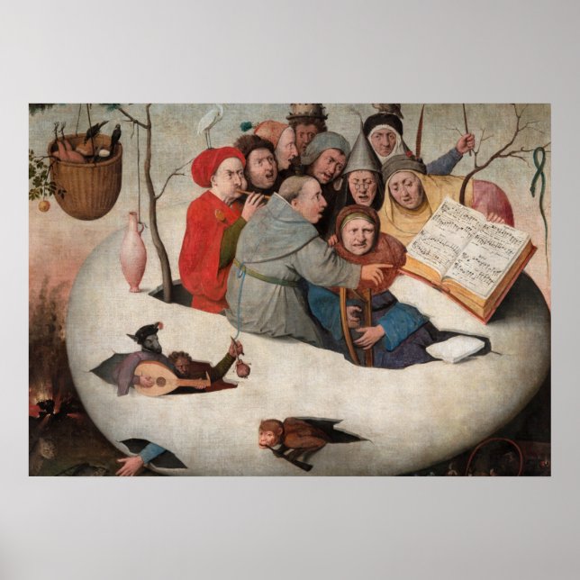 Póster El concierto en el Huevo de Hieronymus Bosch (Frente)