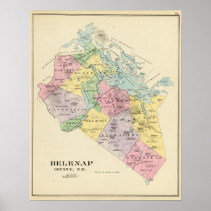 Póster El condado de Belknap, NH