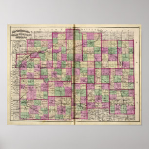 Póster El condado de Cass y el condado de Miami