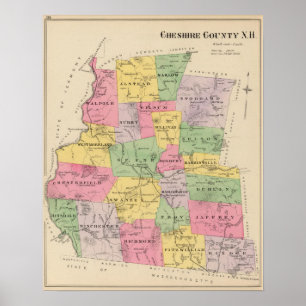 Póster El condado de Cheshire, NH