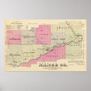 Póster El condado de Nance, Nebraska