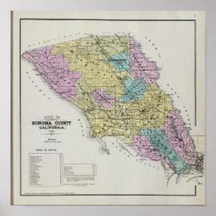 Póster El condado de Sonoma, California 19