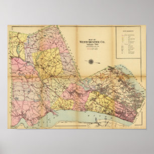 Póster El condado de Westchester, Nueva York