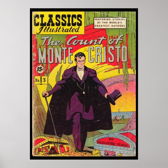 Póster El Conde de Montecristo Alexandre Dumas Cómic Bo (Frente)
