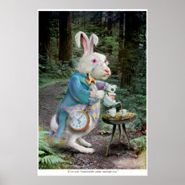 Póster El conejo blanco de Alice