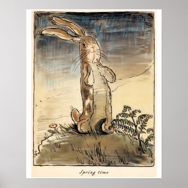 Póster El conejo de terciopelo, tiempo de primavera (Frente)