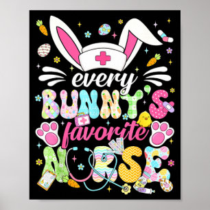 Póster El conejo favorito de todos los conejos enfermera 