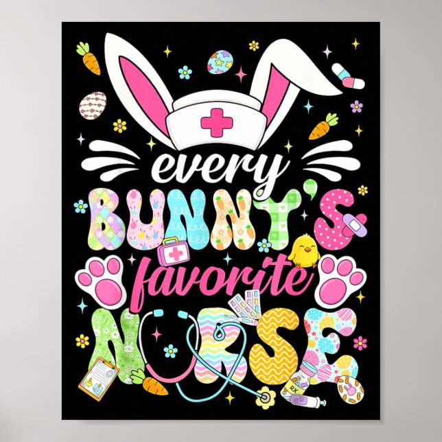 Póster El conejo favorito de todos los conejos enfermera  (Frente)