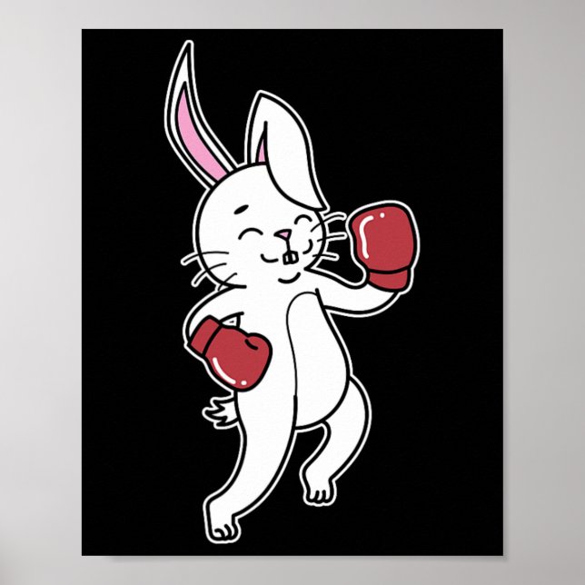 Póster El conejo hace el boxeo (Frente)