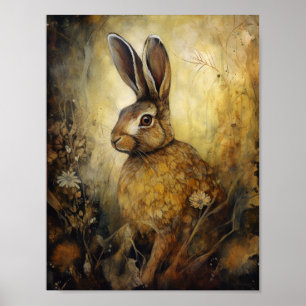 Póster El conejo marrón
