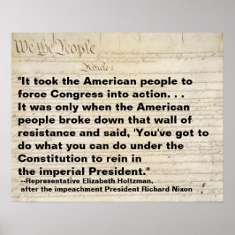 Póster El Congreso Popular Estadounidense fuerza a actuar