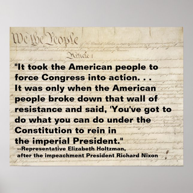 Póster El Congreso Popular Estadounidense fuerza a actuar (Frente)