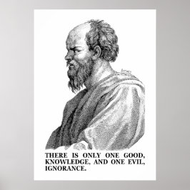 Póster El conocimiento es bueno - la ignorancia es mala (