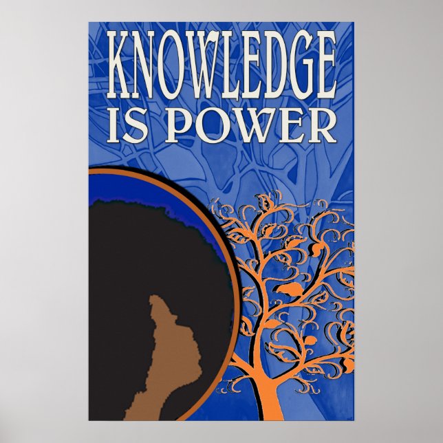 Póster El conocimiento es Poster de energía (Frente)