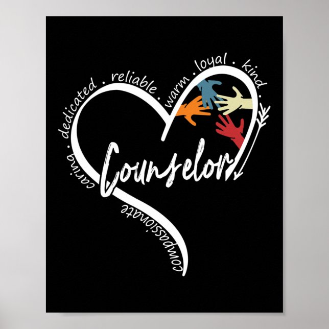 Póster El Consejero Tees Gráfica Vuelve Al Regalo Escolar (Frente)