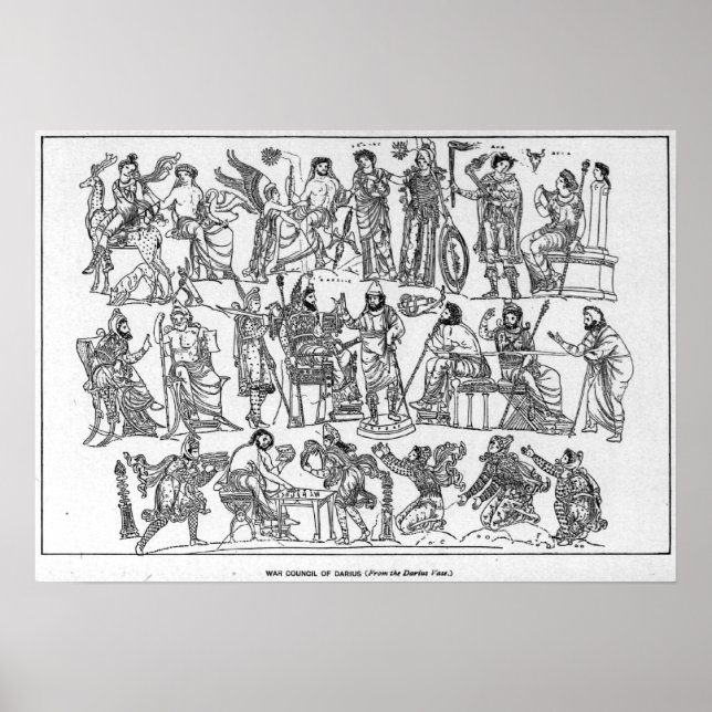 Póster El consejo de la guerra de Darius (Frente)