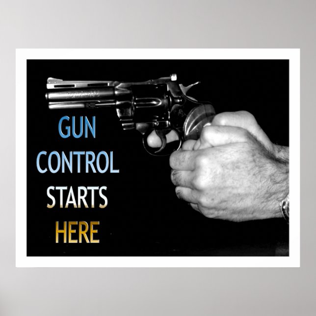 Póster El control de armas empieza aquí (Frente)