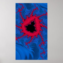 Póster El Corazón De Mandelbrot Fractal Abstract Art