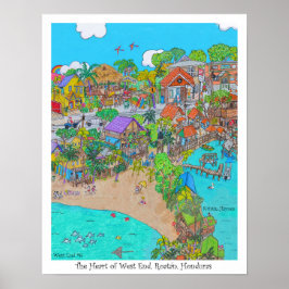 Póster El corazón del West End #6, Roatan, Honduras