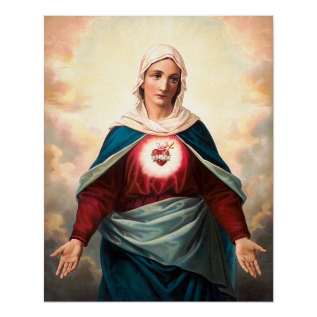 Póster El corazón inmaculado de María (Anverso)