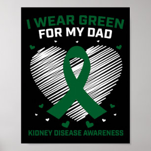 Póster El Corazón Que Llevo Es Verde Para Mi Padre Con La