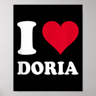 Póster El corazón rojo que amo a Doria