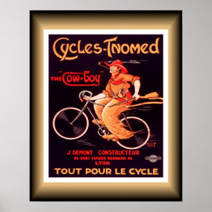 Póster El Cowboy ~ Ciclos-Tnomed ~ Tout Pour Le Cycle ~