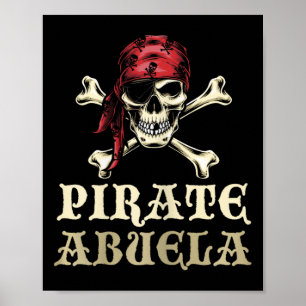 Póster El cráneo del pirata Abuela coincide con la abuela