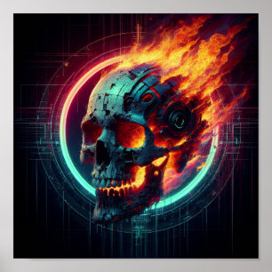 Póster El cráneo y el fuego