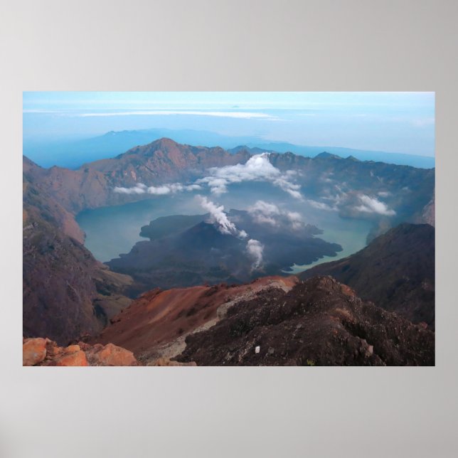 Póster El cráter de Rinjani (Frente)