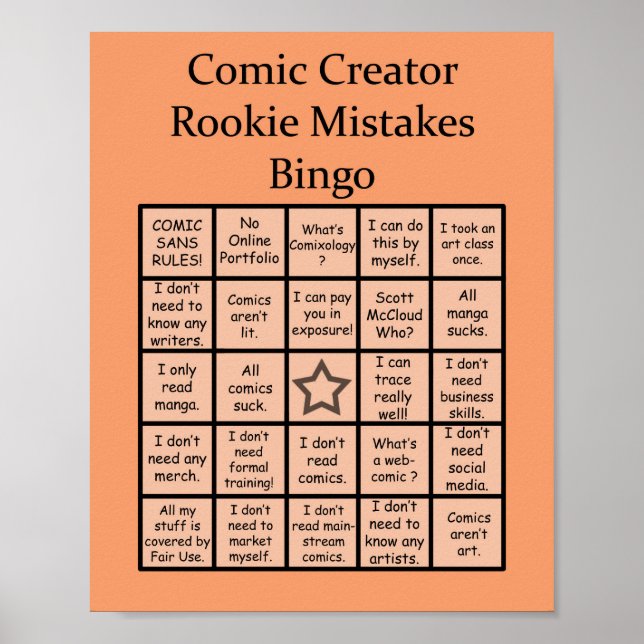 Póster El creador cómico Rookie confunde al Poster de Bin (Frente)