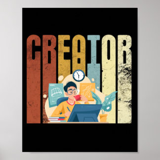 Póster El creador retro
