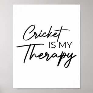 Póster El cricket es mi terapia 