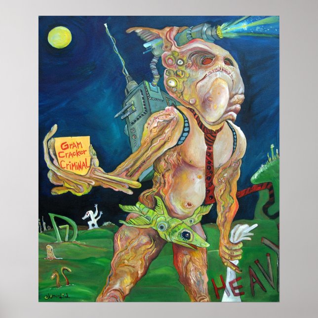 Póster El criminal de Graham Kracker (Frente)