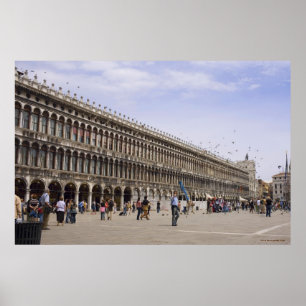 Póster El cuadrado de St Mark, Venecia, Italia