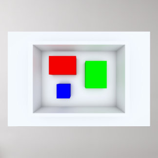 Póster El cuadro de color