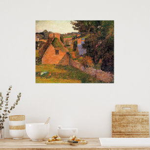 Póster El cuadro de Paul Gauguin, Campo de Lollichon,