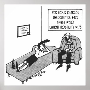 Póster El cuadro de tarifas del psiquiatra