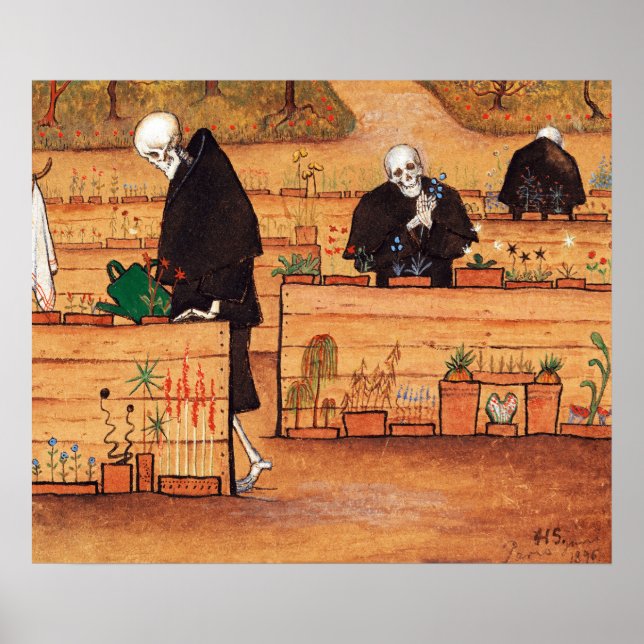Póster El cuadro del jardín de Hugo Simberg (Frente)