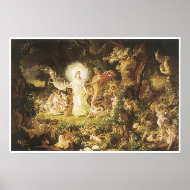 Póster El Cuartel de Oberon y Titania, 1849 (Frente)