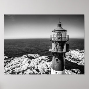 Póster El cuarto de la linterna de un faro el   Bømlo